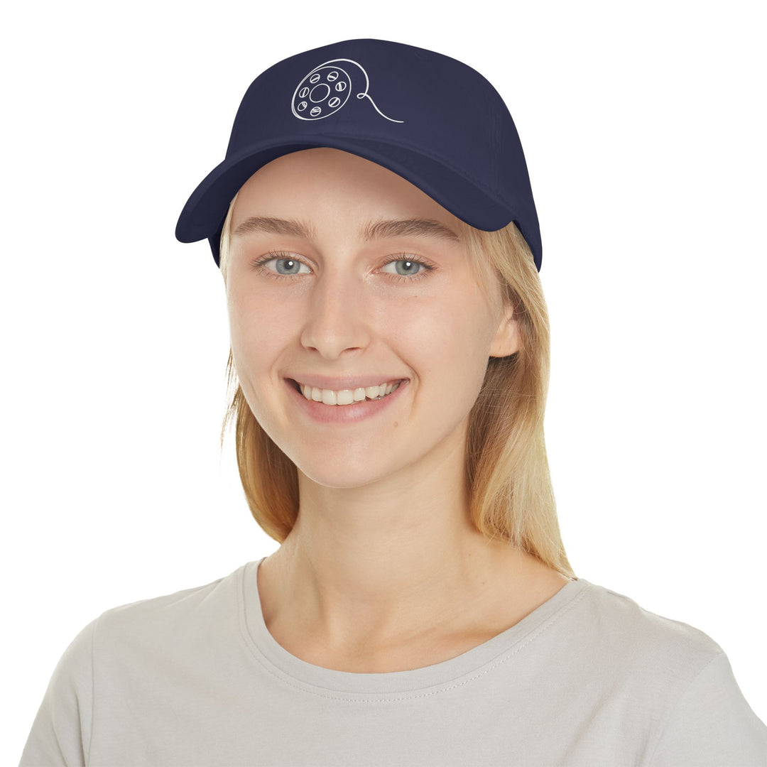 'Bobbin' - Low Profile Baseball Cap with Reel Design | Perfect for Quilt Retreats and Crazy Hair Days