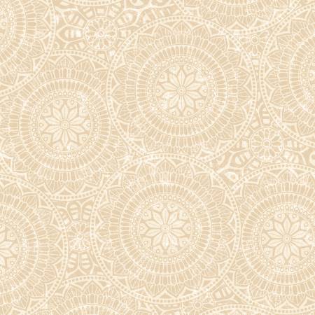 Cream Tossed Mandalas 118