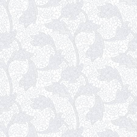 Lacy Allover White on White 108" Cotton (7723S-01W) – Sold in UNITS of ¼ metre