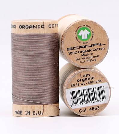 Scanfil Organic Cotton 30wt 3 Spool Thread Set Tan Shades