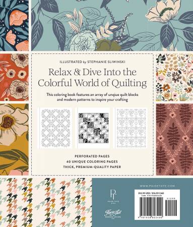 "Modern Quilting" Colouring Book