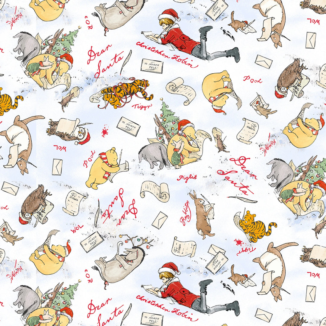 Christmas at Pooh Corner - Snow Dear Santa 14" | 58/60" Minky