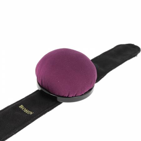 Pincushion With Adjustable Snap Bracelet Purple