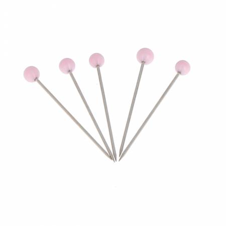 Bohin Glass Head Pins 1-3/16in Baby Pink (98858)