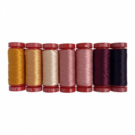 Anemone Cotton 12wt 7 Spool Thread Set By Allie Mccathren