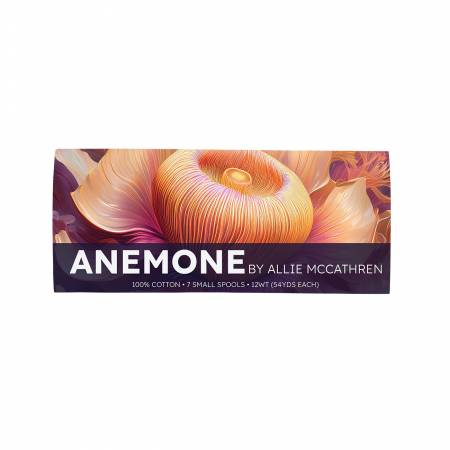 Anemone Cotton 12wt 7 Spool Thread Set By Allie Mccathren