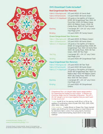 Gingerbread Star - Table Topper Pattern