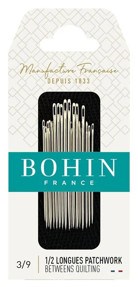 Bohin Assorted Between Patchwork Needles | Sizes No. 3/9 x 20pc