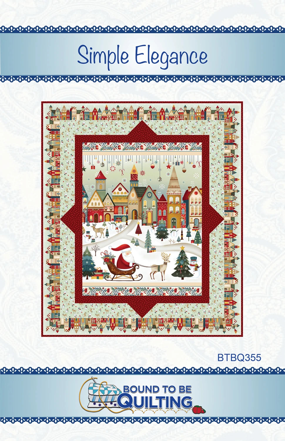 Simple Elegance Quilt Pattern 53" x 62" (BTBQ355)