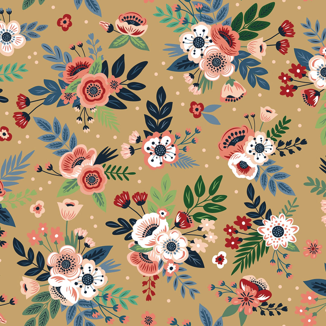 Floral Sunrise -  44” - (C17081R-SUNRISE) – Sold in UNITS of ¼ metre