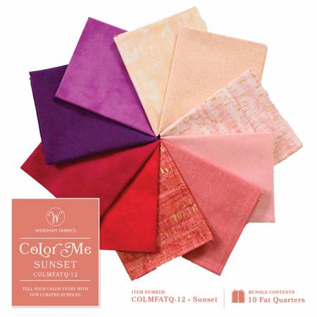 Fat Quarter Bundle - Color Me Sunset (10pcs/bundle)