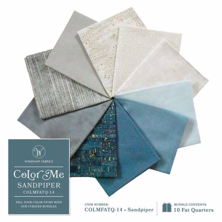 Fat Quarter Bundle - Color Me Sandpiper (10pcs/bundle)