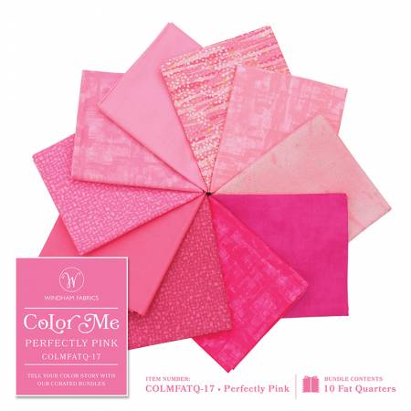 Fat Quarter Bundle - Color Me Perfectly Pink (10pcs/bundle)