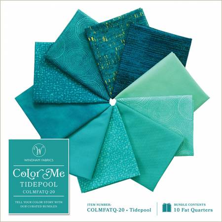 Fat Quarter Bundle - Color Me Tidepool (10pcs/bundle)