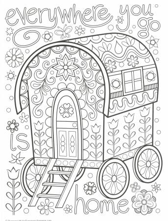 "Happy Campers" Colouring Book