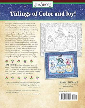 "Jim Shore Holiday Traditions" Colouring Book