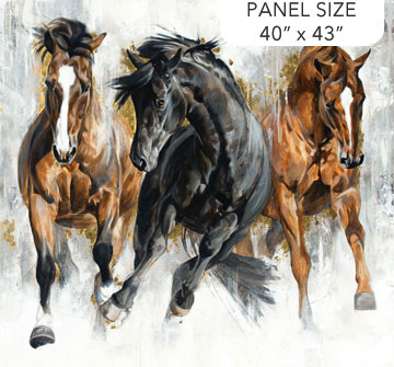 Northcott Stallion Panel (DP26810-92) – Sold by the Panel
