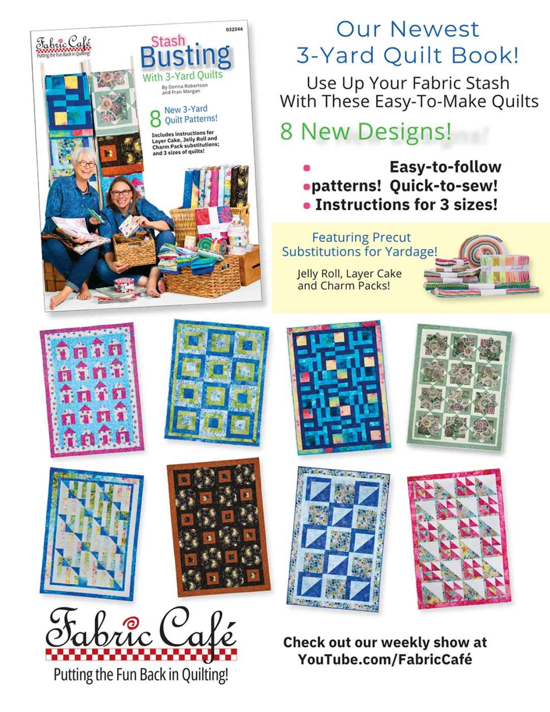 3 Yard Quilts - Stash Busting by Fran Morgan (FC032344)
