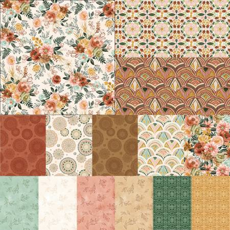 5in Squares - Floral Chic (42pcs/bundle)