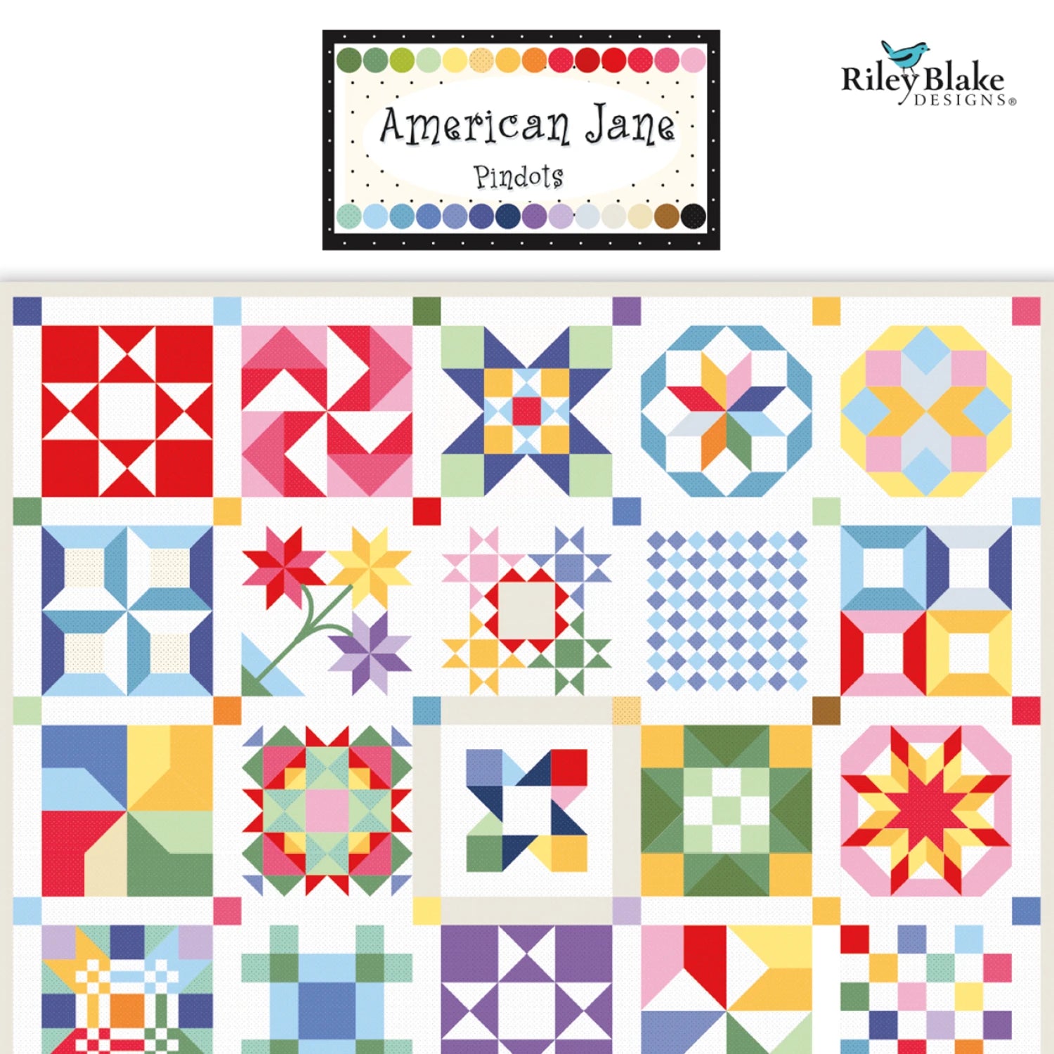 American Jane Pindots by American Jane Collection | Fat Quarter Package - 30pcs (FQ-840-30)