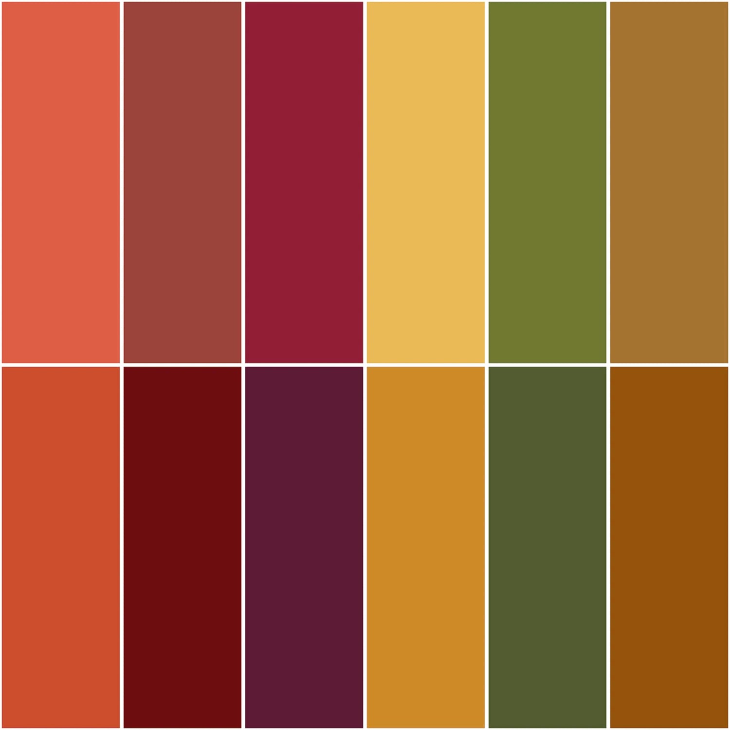 Confetti Cotton Autumn Bundle | Fat Quarter Package - 12pcs (FQ-AUT120-12)