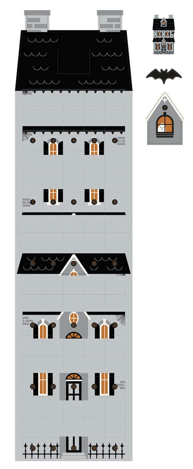 Haunted House Countdown Felt Panel 28.25" x 68.5"