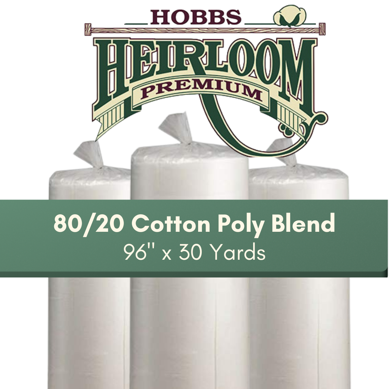 Hobbs Heirloom Premium 80/20 Cotton Poly Blend - Full Roll 96