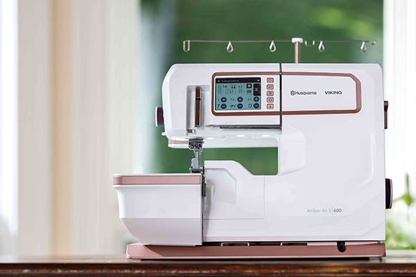 Husqvarna Viking Amber Air S|600 Husqvarna Viking Sewing and Embroidery machines on sale at Maple Leaf Quilting Company serving Alberta including Cochrane, Calgary, Red Deer, Lethbridge, Medicine Hat