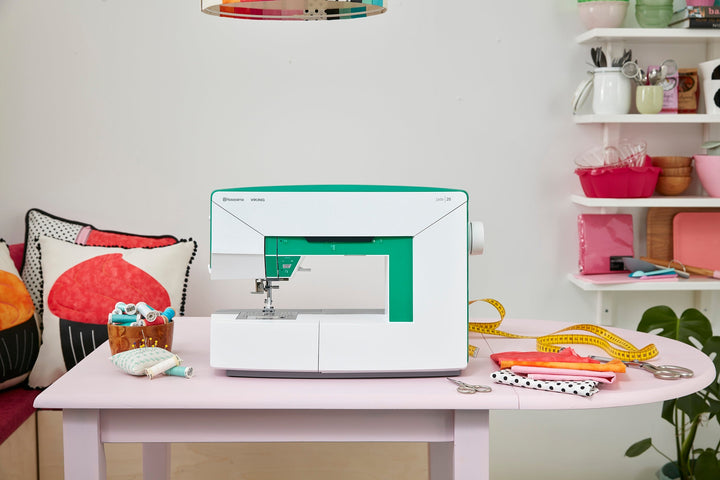 Husqvarna Viking JADE 20 Husqvarna Viking Sewing and Embroidery machines on sale at Maple Leaf Quilting Company serving Alberta including Cochrane, Calgary, Red Deer, Lethbridge, Medicine Hat