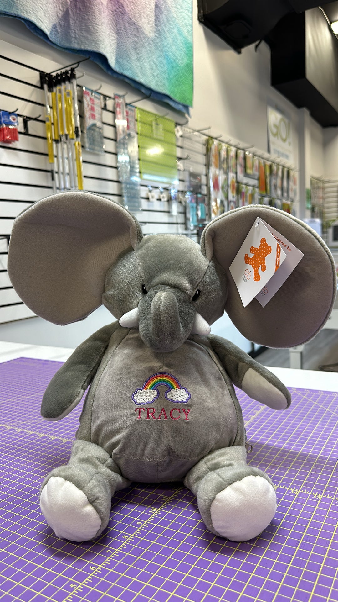 Ellie Elephant Embroidery Buddy