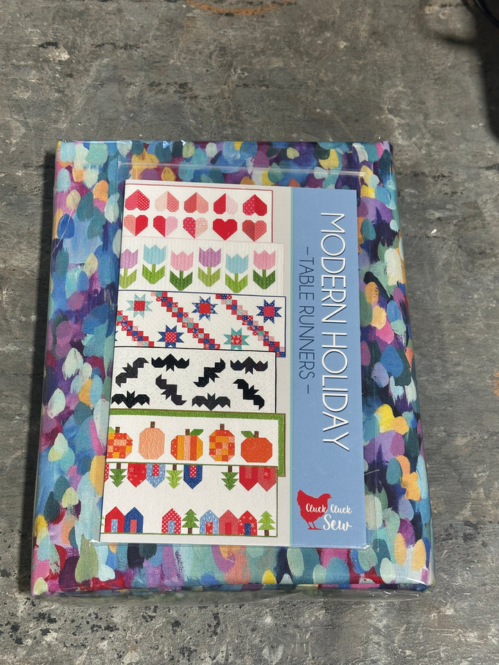Modern Holiday Spring Tulip Table Runner Quilt Kit