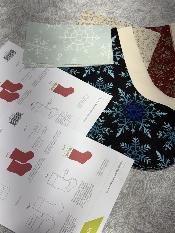 Christmas Stockings - Pre-Cut Kit (4pc set)