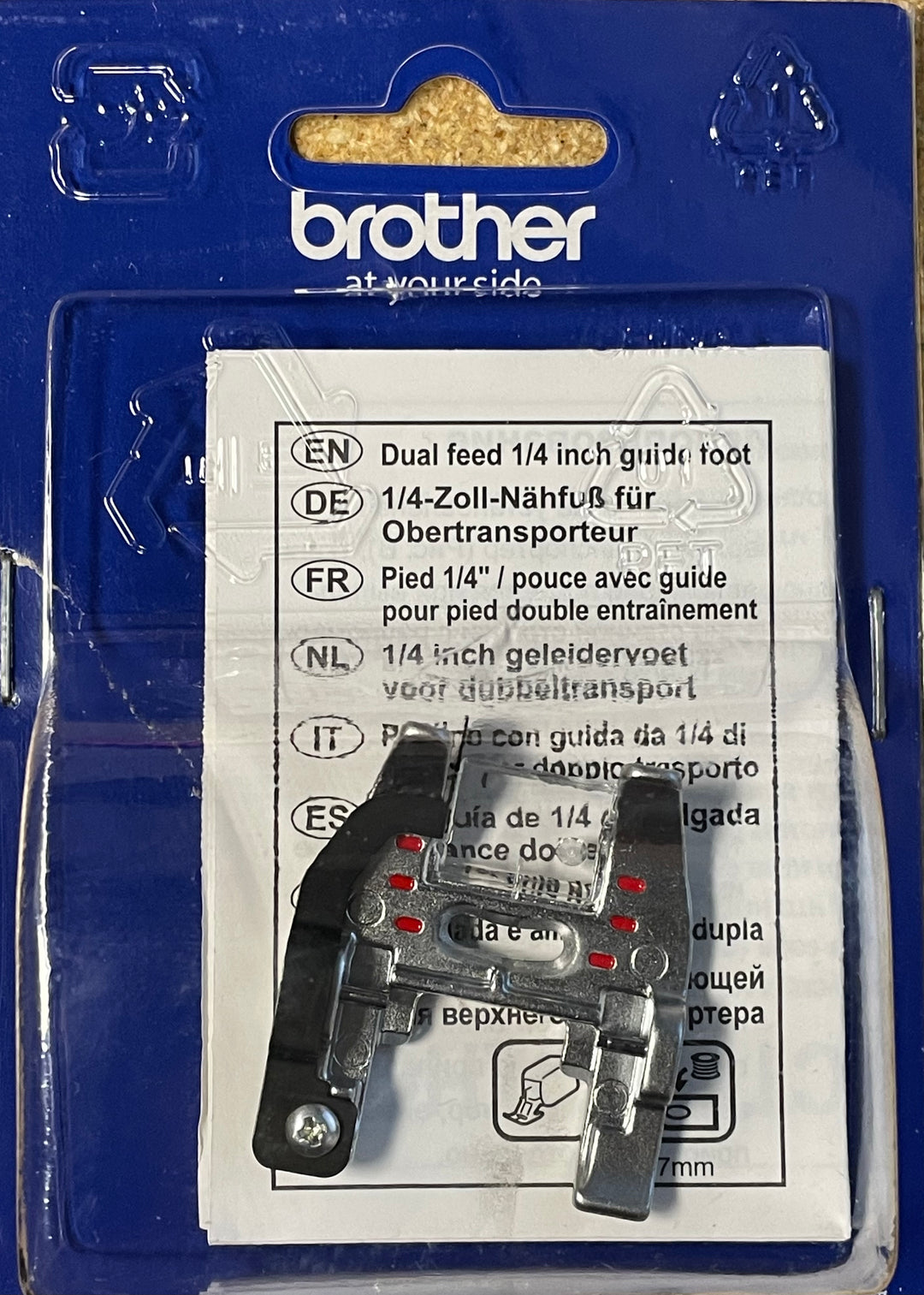 Brother Dual Feed 1/4” Guide Foot (SA205C)