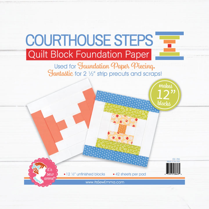 Maple Leaf Stitching Academy Beginner FPP - Pineapple, Log Cabin or Courthouse Steps *** Sold Out *****