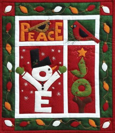 LOVE JOY PEACE Wall Hanging Quilt Kit