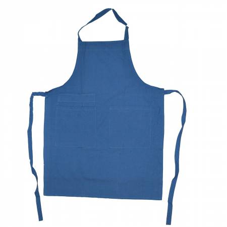 Apron Solid Provencial Blue - Adult