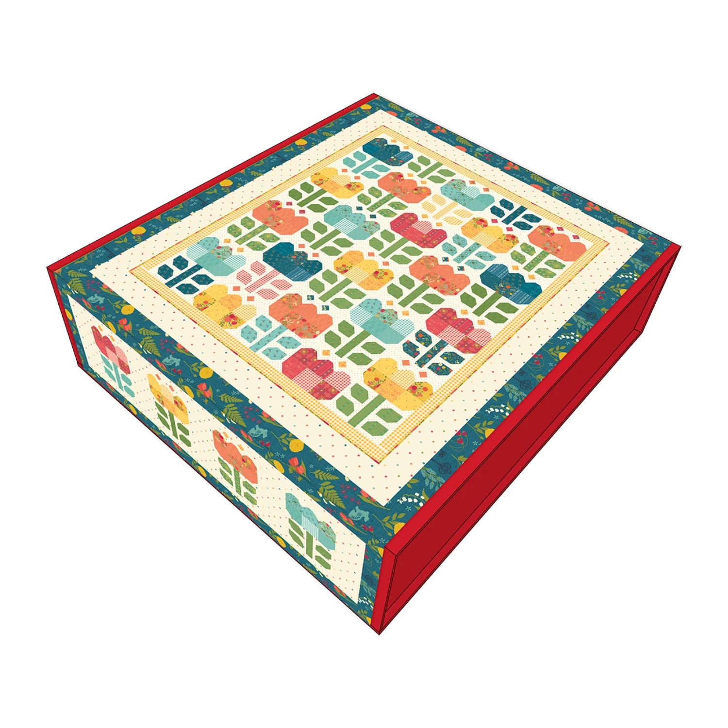First Blooms Tulip Festival Quilt Kit - 68 3/4in x 83in (KT-16320)