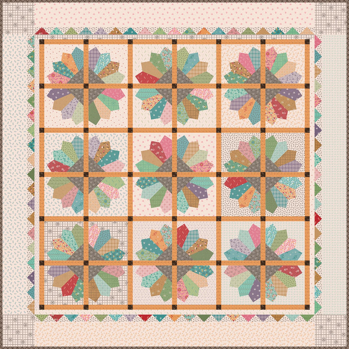 Gentler Times Delightful Quilt Kit by Lori Holt  (KT-16470)