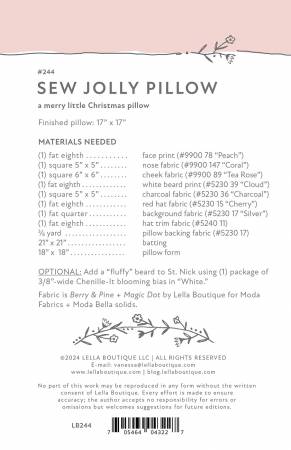 Sew Jolly Paper Pattern