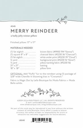 Merry Reindeer Paper Pattern