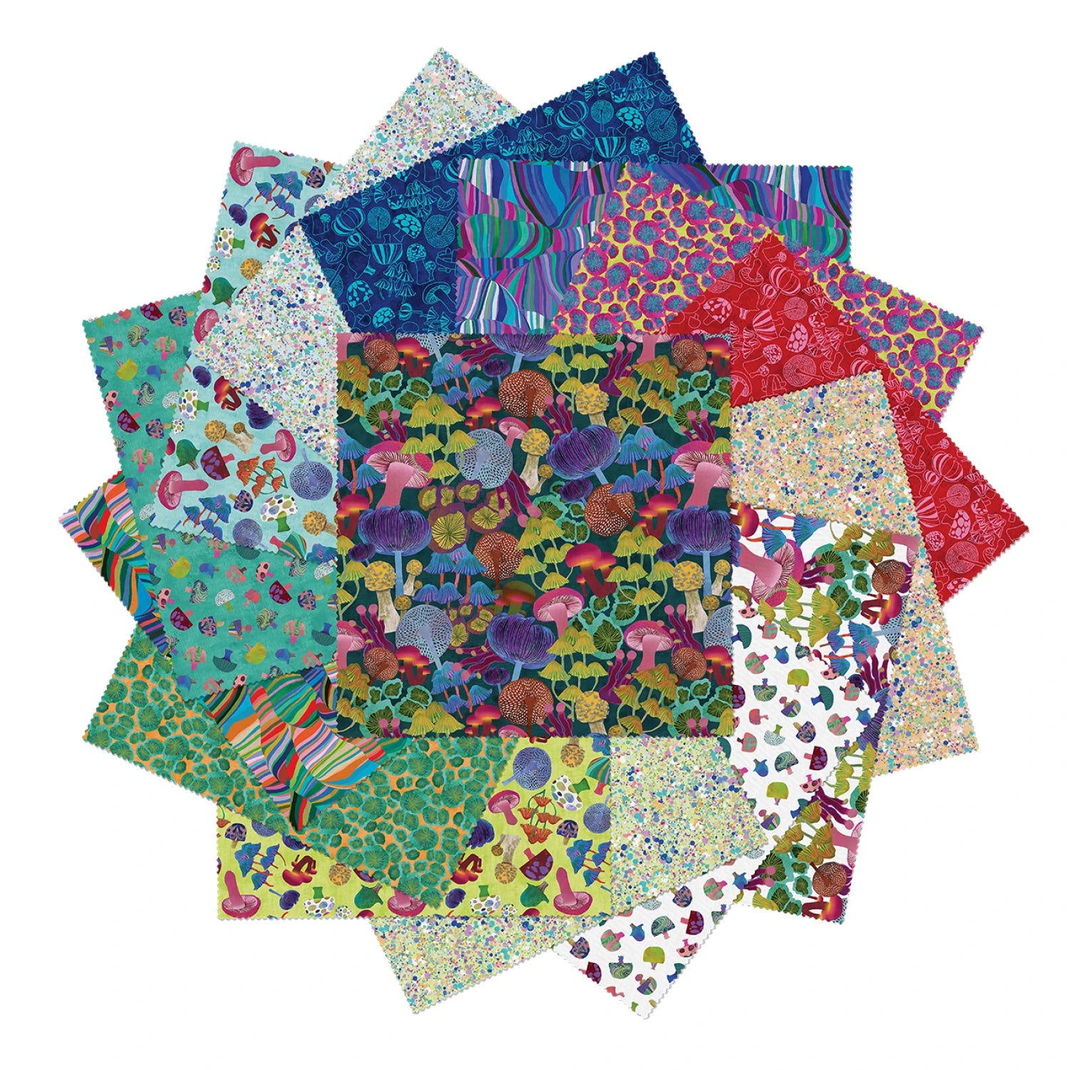 Modern Mushrooms by Kate Segal Collection | 2.5in Strips  - 40pcs (MDM1OPK)