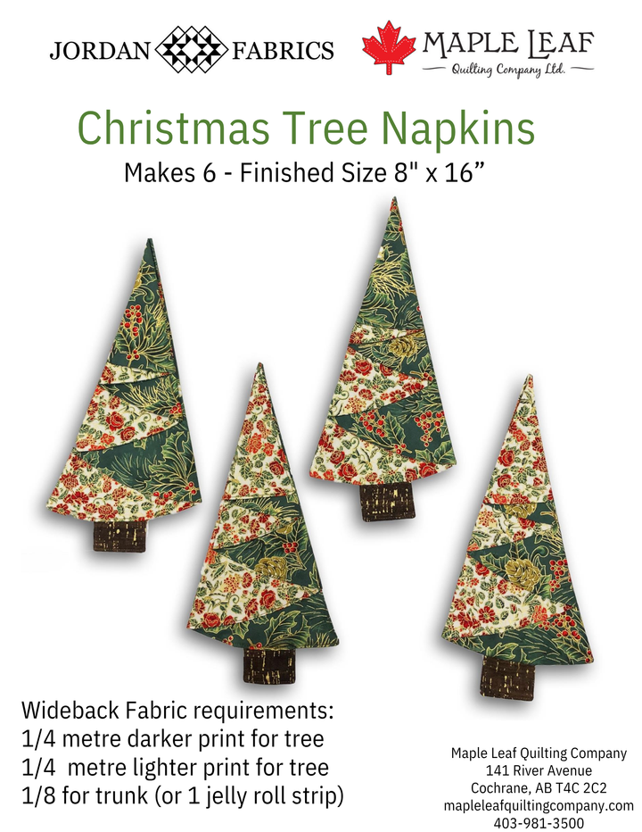 Christmas Tree Napkin - Kit (6pc set)