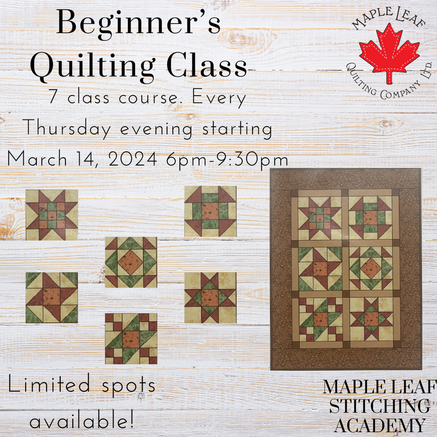 Maple Leaf Stitching Academy Sewing 101 Classes in Cochrane,AB Maple