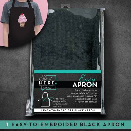OESD Easy Apron Black 34" x 27" - Apron Blank