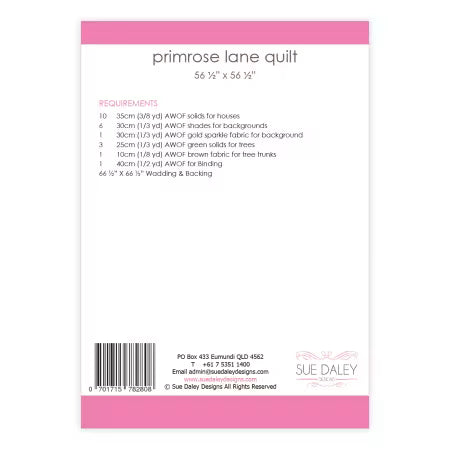 Primrose Lane Quilt Pattern