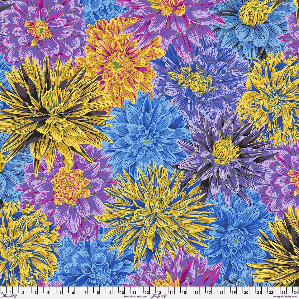 The Kaffe Fassett Collective - Bursting Stripes - Cool | 44"/45" Cotton
