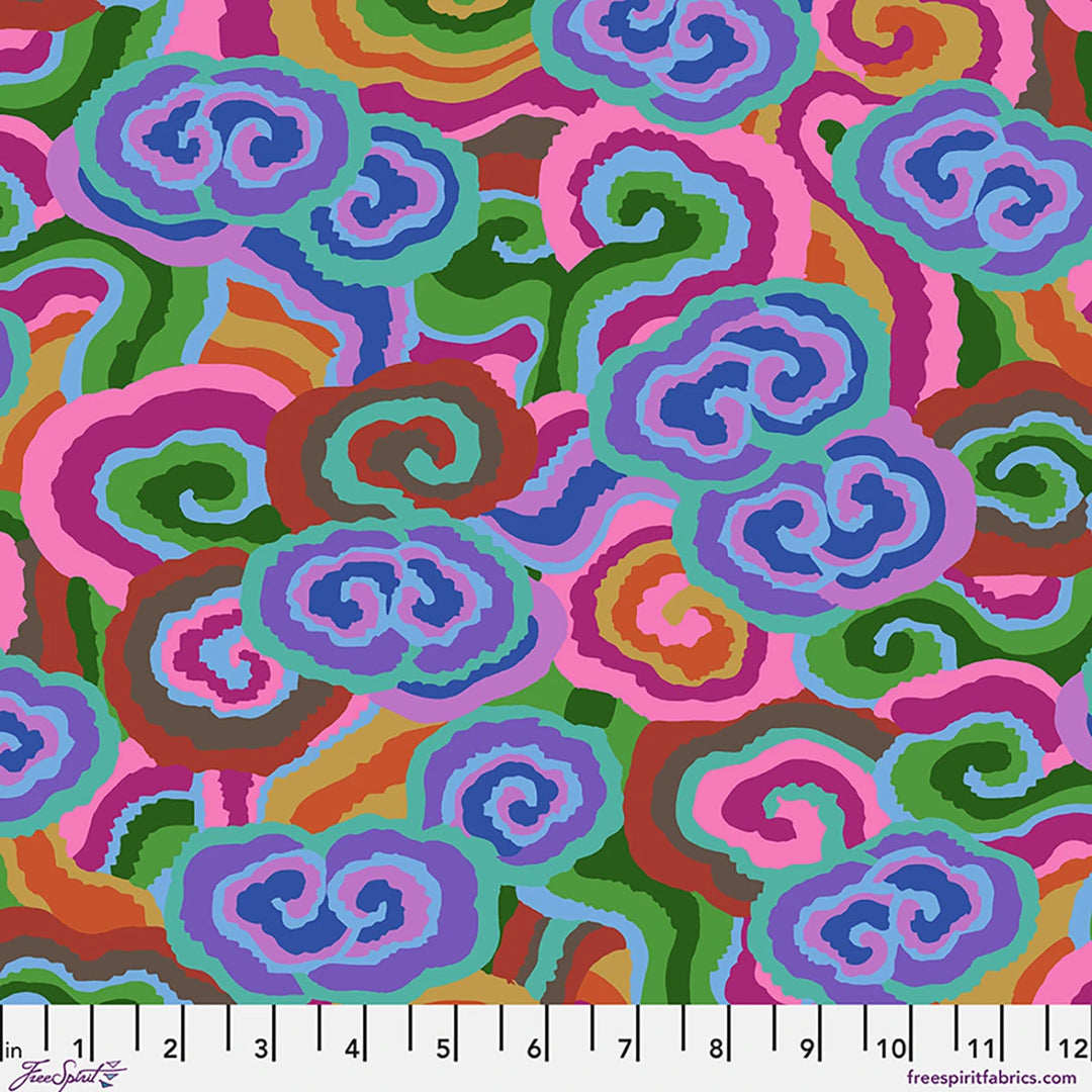 The Kaffe Fassett Collective - Cloud Scrolls - Deep | 44"/45" Cotton