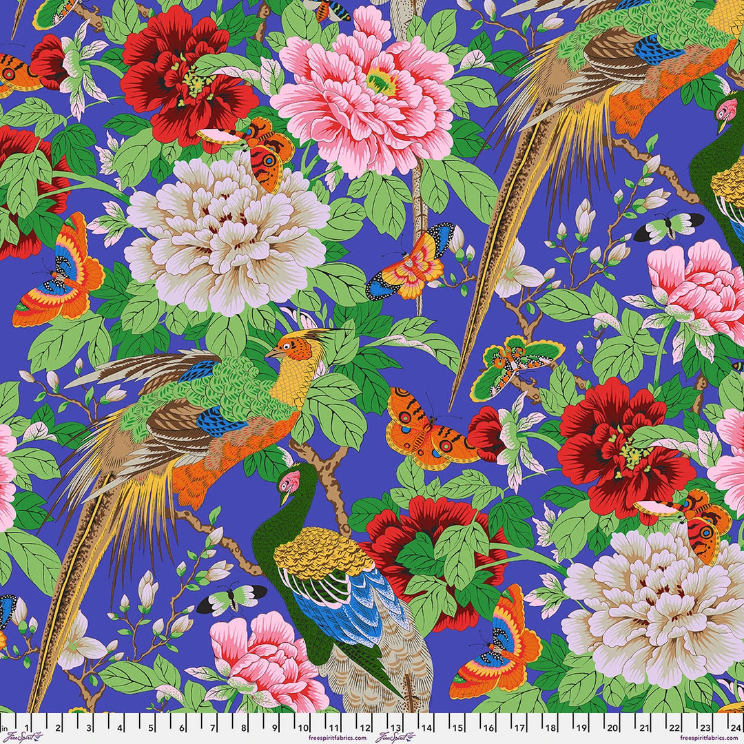 The Kaffe Fassett Collective - Birds and Bees - Purple | 44"/45" Cotton
