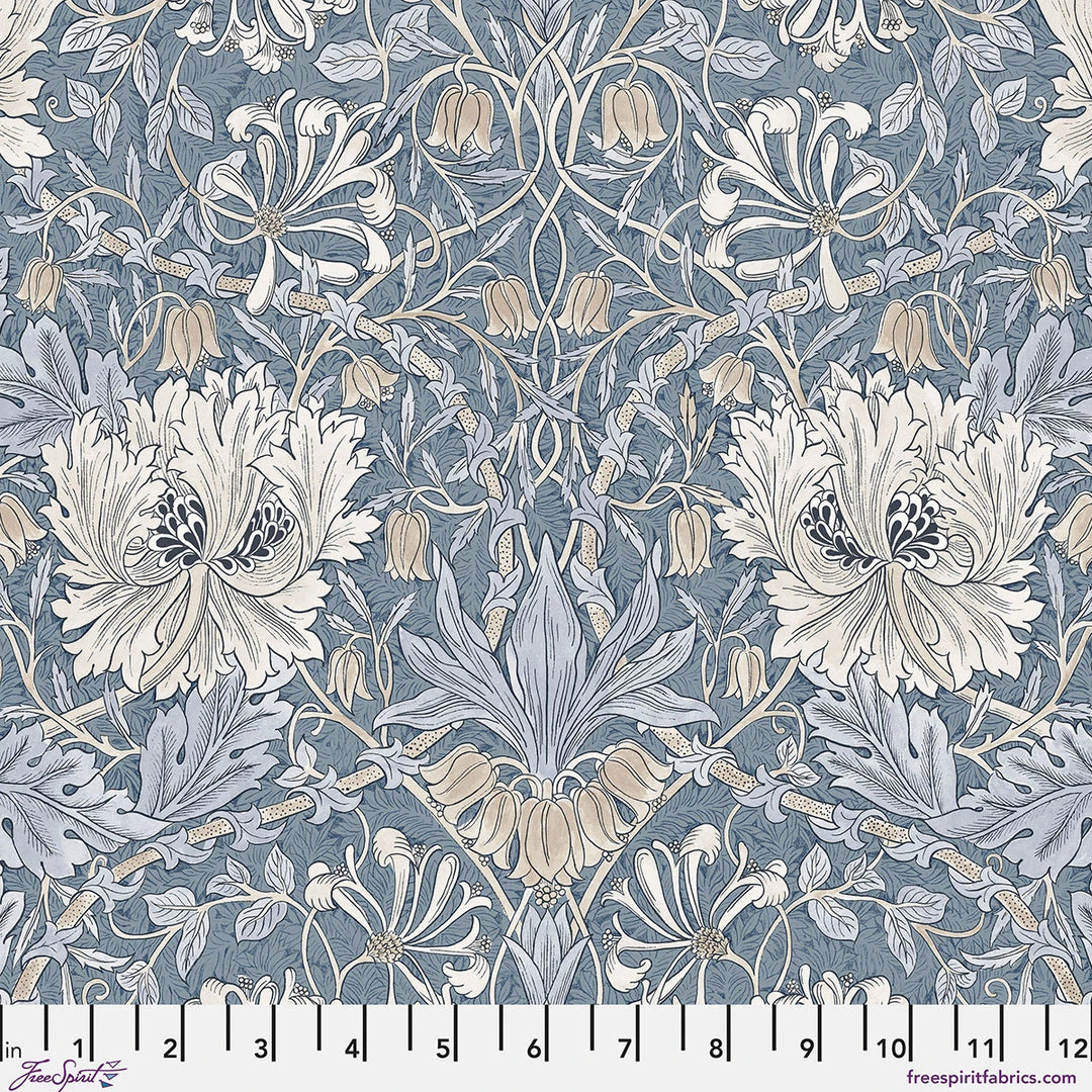Morden - SM Honeysuckle &amp; Tulip Indigo | 44/45" Cotton