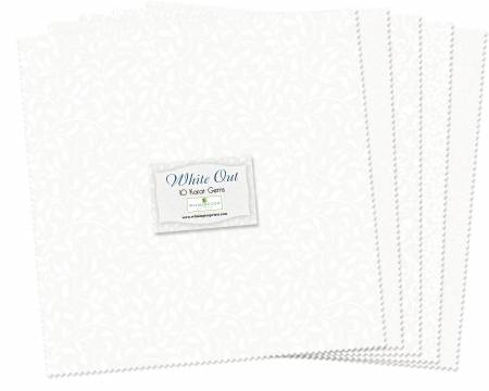 10in Squares Cotton - White Out (42pcs/bundle)